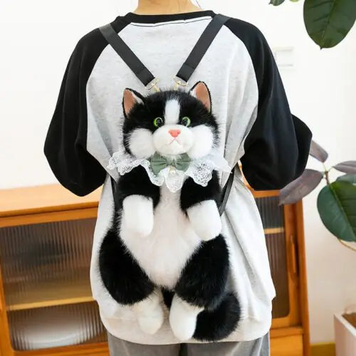 Stuffed Cat Plush Backpack