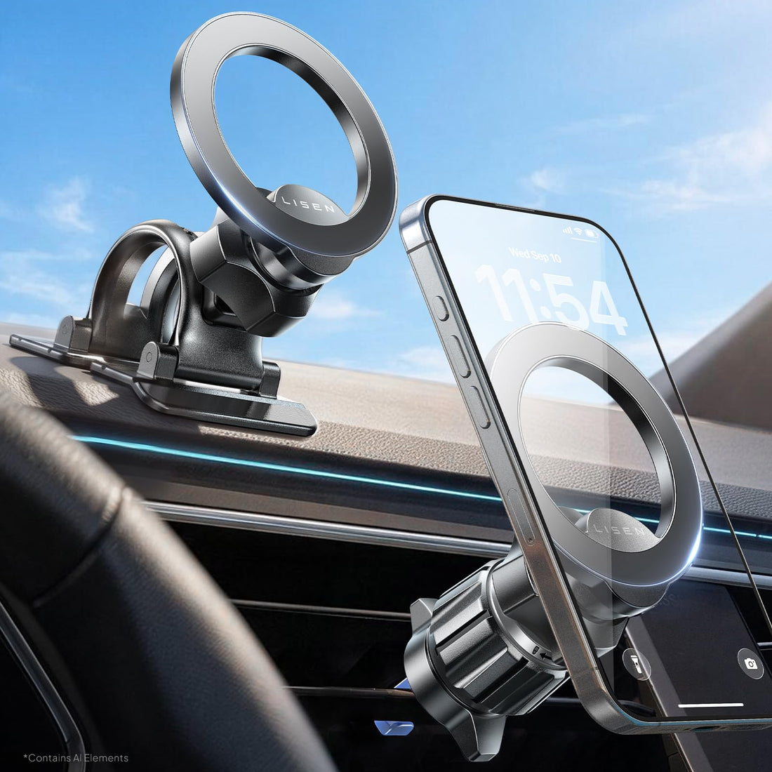 magnetic car phone mount