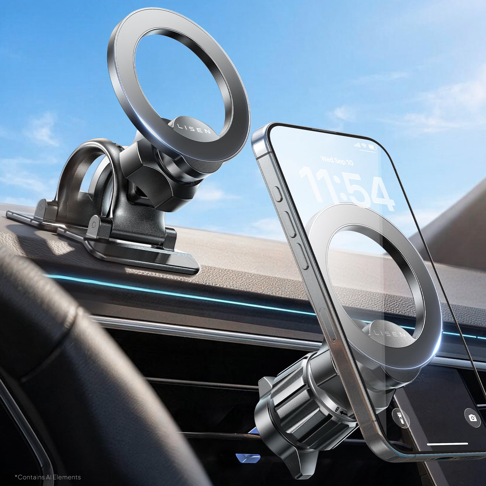 magnetic car phone mount