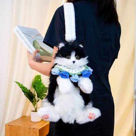 Stuffed Cat Plush Backpack